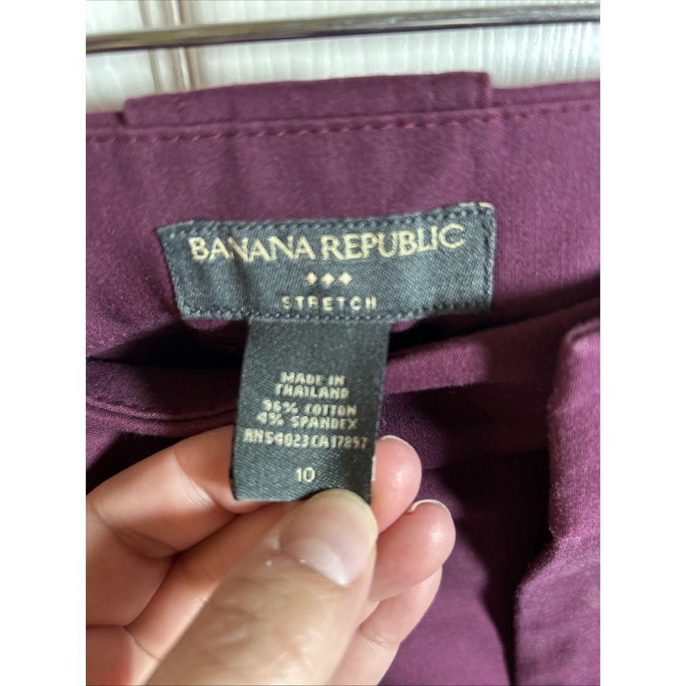 Banana Republic Size 10 Pants Suit Purple 2 Piece Button Jacket‎ Lined - Picture 9 of 12